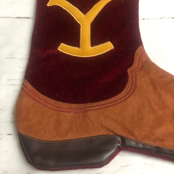 YELLOWSTONE BOOT CHRISTMAS STOCKING 17" - Picture 2 of 6